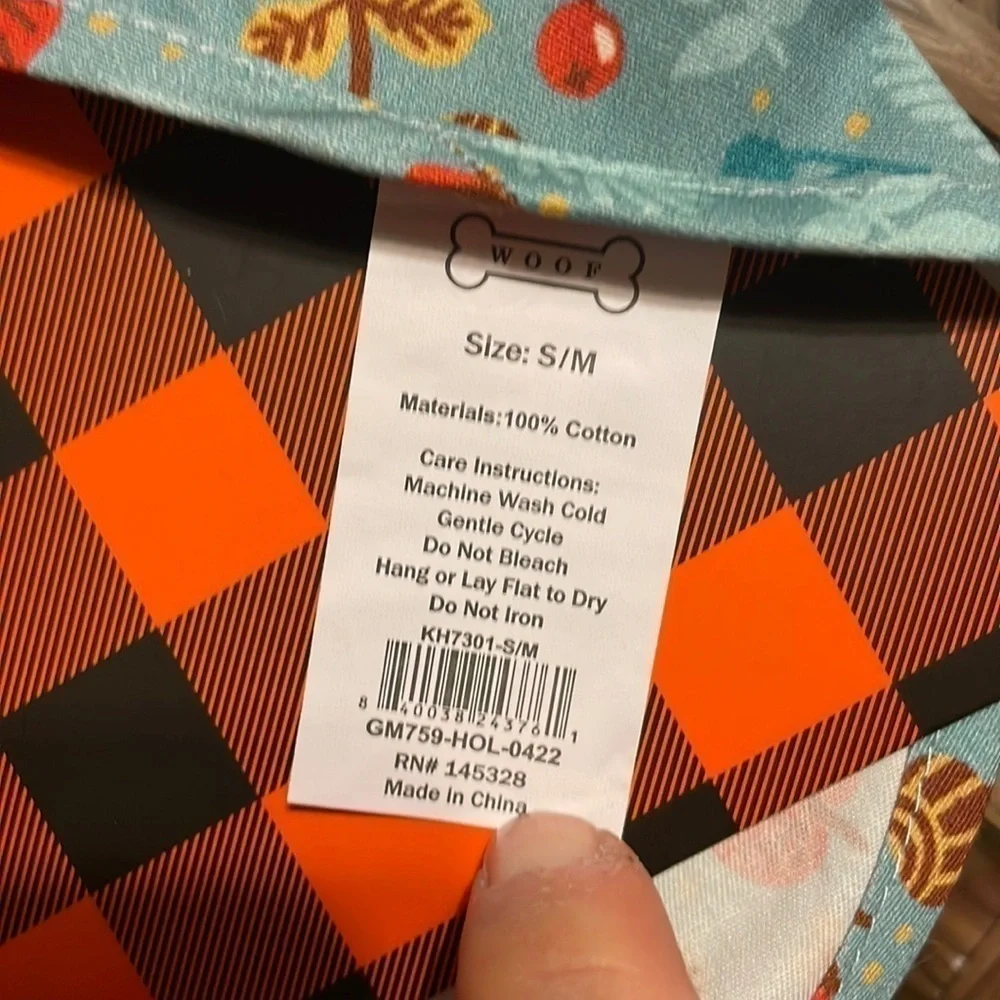 Brand New Cutest Pumpkin in the Patch Small/Medium Pet Dog Bandana 13-15” Neck